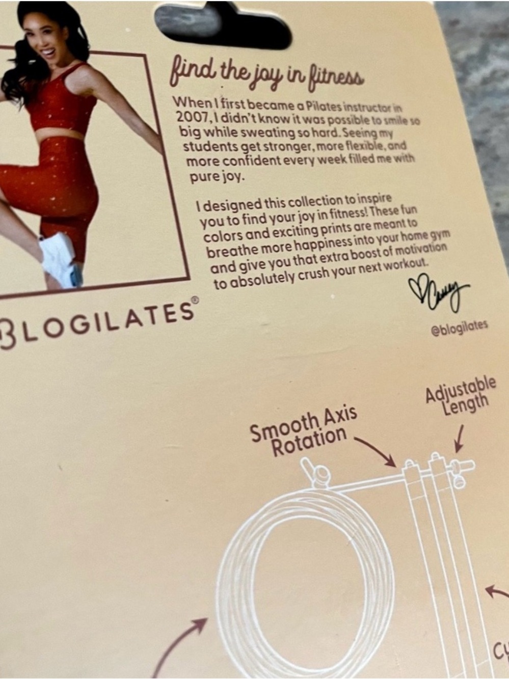 Blogilates Premium Jump Rope in Brown - Picture 9 of 10